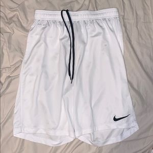 Nike white dry fit shorts
